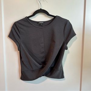 Express Twist Front Cropped Top